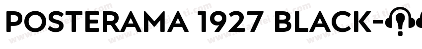 Posterama 1927 Black字体转换